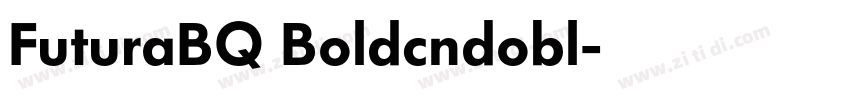 FuturaBQ Boldcndobl字体转换
